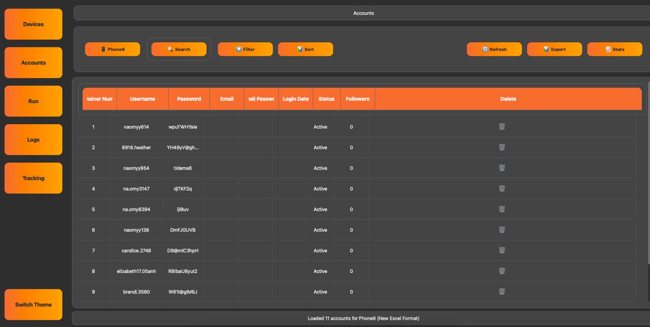 APPIUM Dashboard - Follow1
